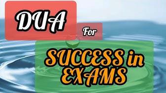 'Video thumbnail for DUA to attain SUCCESS in EXAMS - for STUDENTS - with English and Urdu translation - Original'
