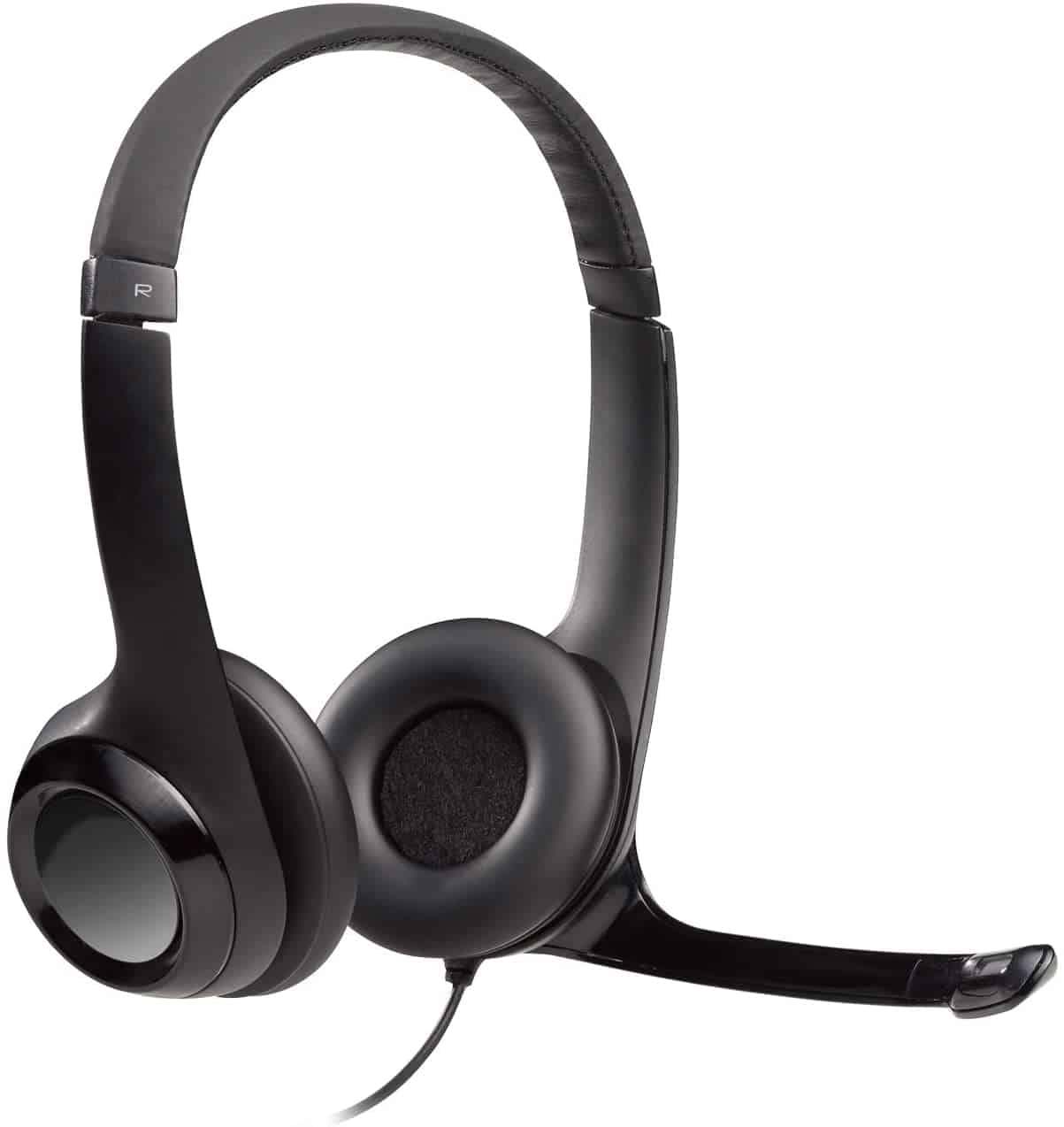 Best on-ear headset mic: Logitech USB H390