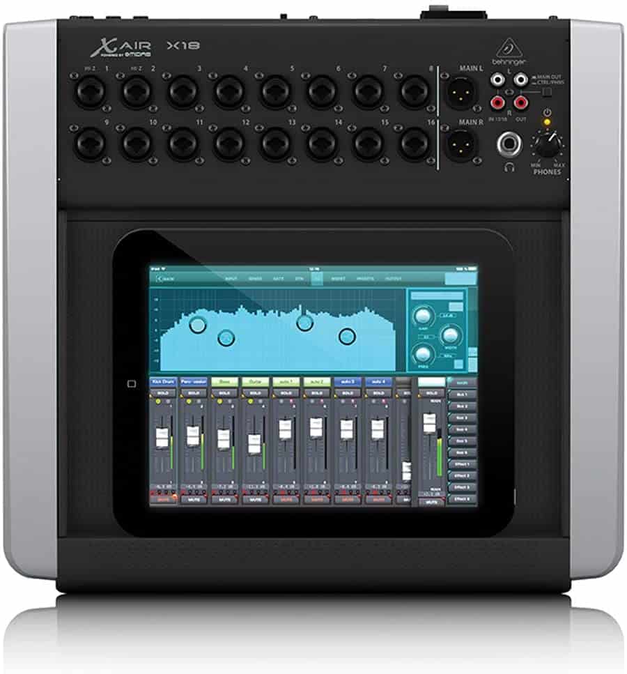 La migliore console di missaggio controllata da iPad e tablet: Behringer x air x18