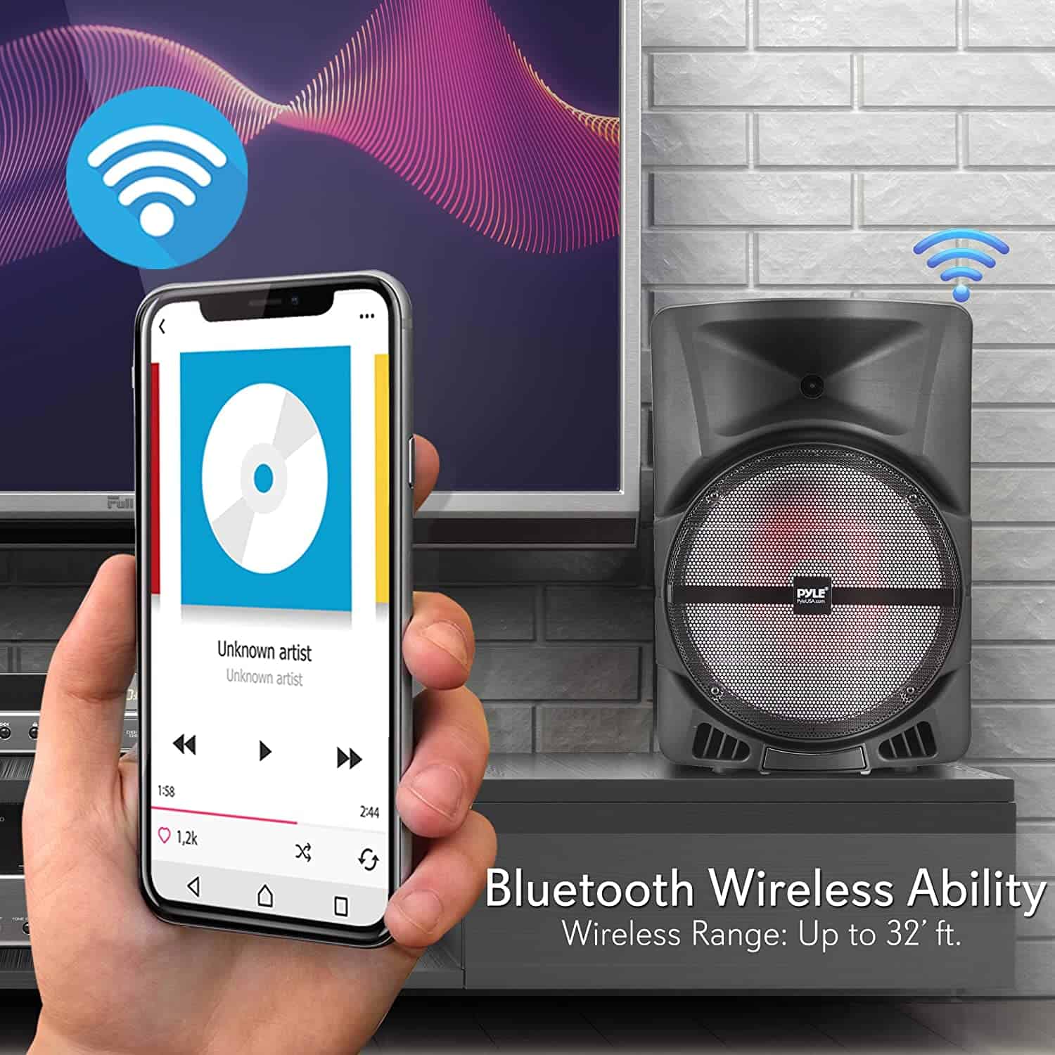 Millor PA portàtil Bluetooth sense fils: Pyle PPHP1244B