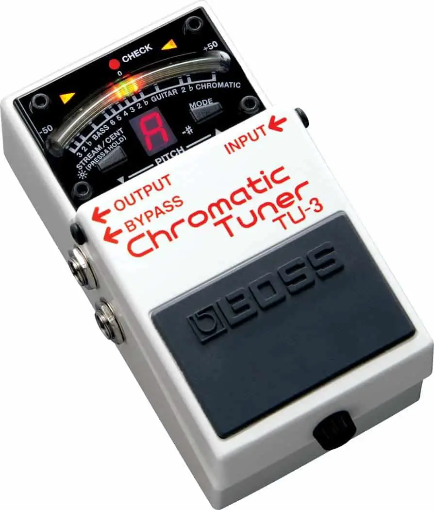 Bedste bastunerpedal: Boss TU3 Chromatic Tuner