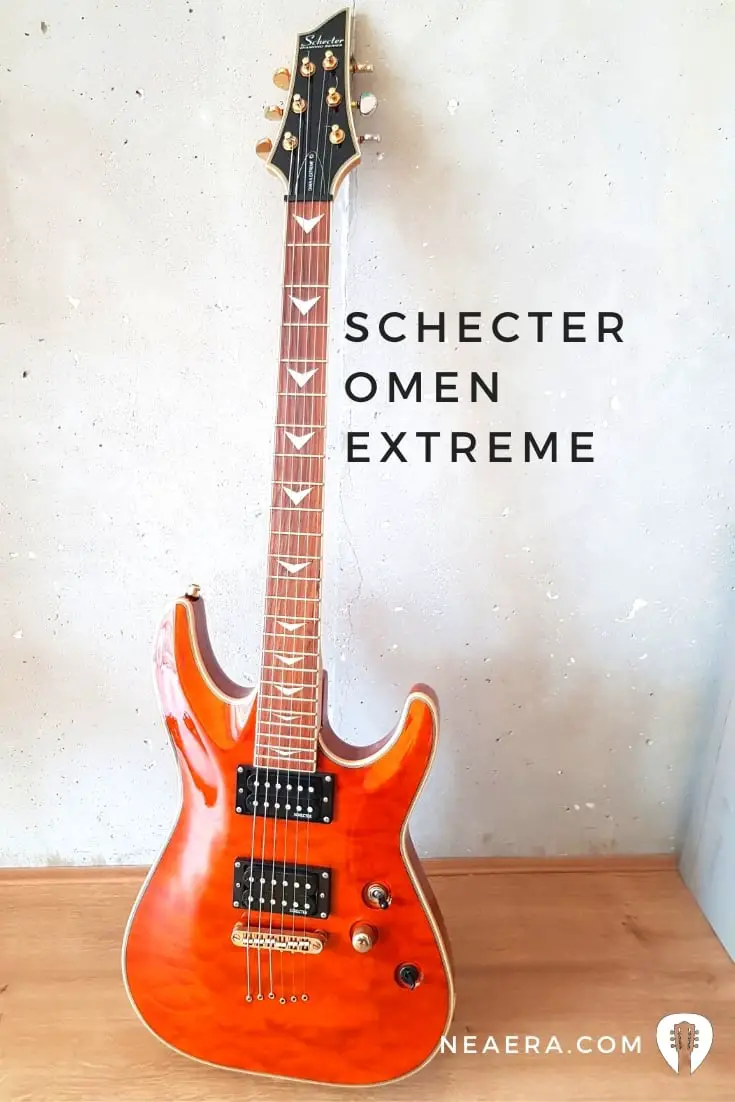 Mellor guitarra principiante para rock: Schecter Diamond Omen Extreme 6