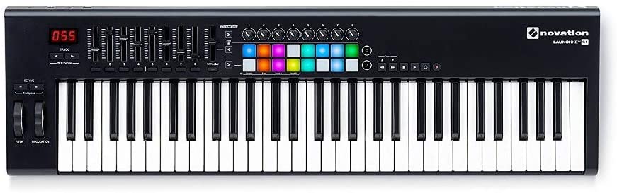 Ọkachamara midi ọkachamara kacha mma: igodo Novation nwere igodo 61