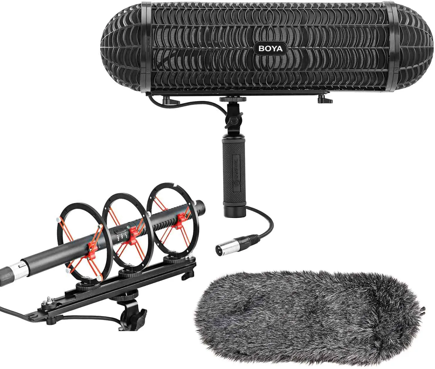 BOYA Shotgun Microphone Windshield Suspension System