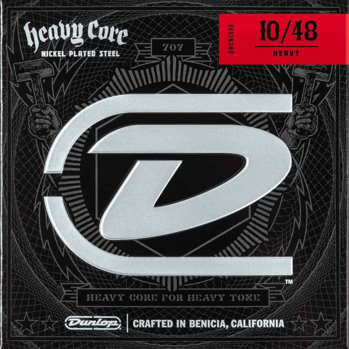 Migliori corde per downtuning o 7 string: Dunlop Heavy Core