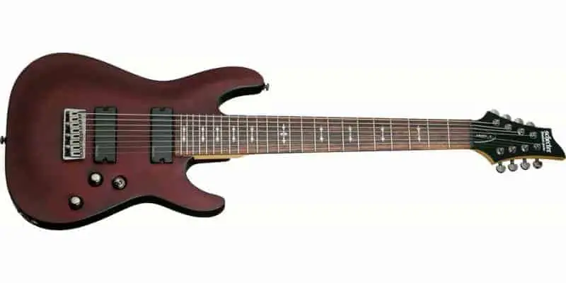 Mellor guitarra de 8 cordas para metal: Schecter Omen-8