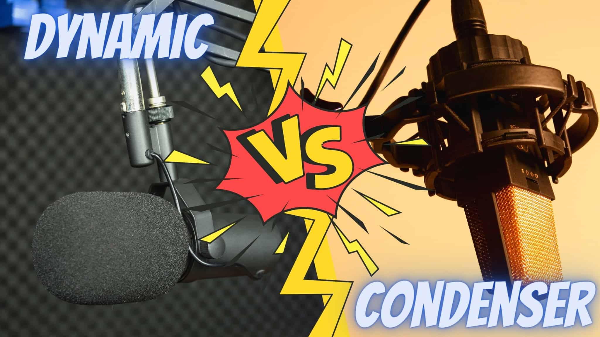 Dynamic vs condenser microphones