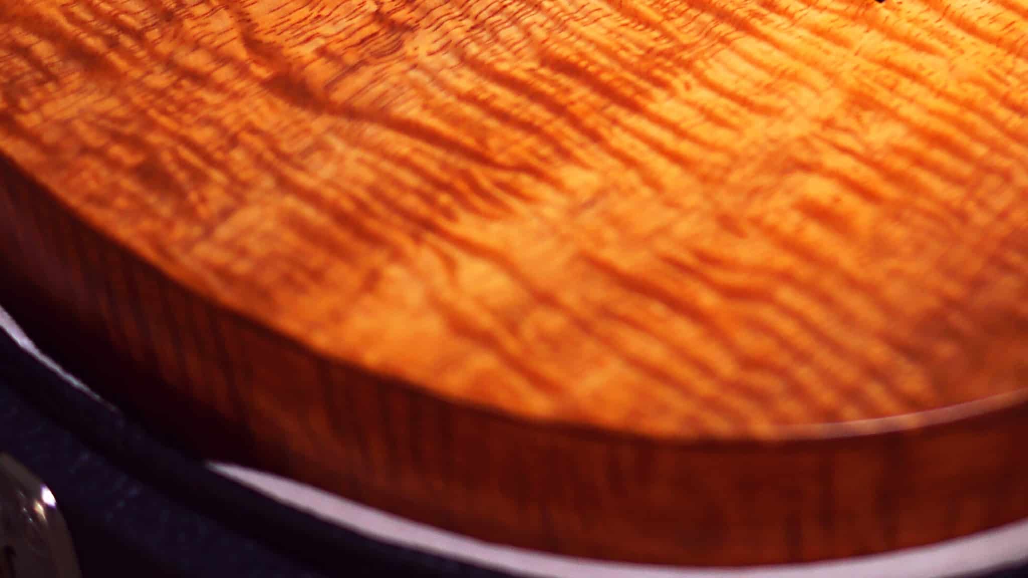 Koa wood guitar