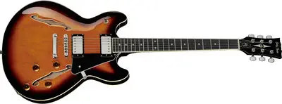 Best budget semi hollow body guitar under 200: Harley Benton HB-35 VB Vintage Series