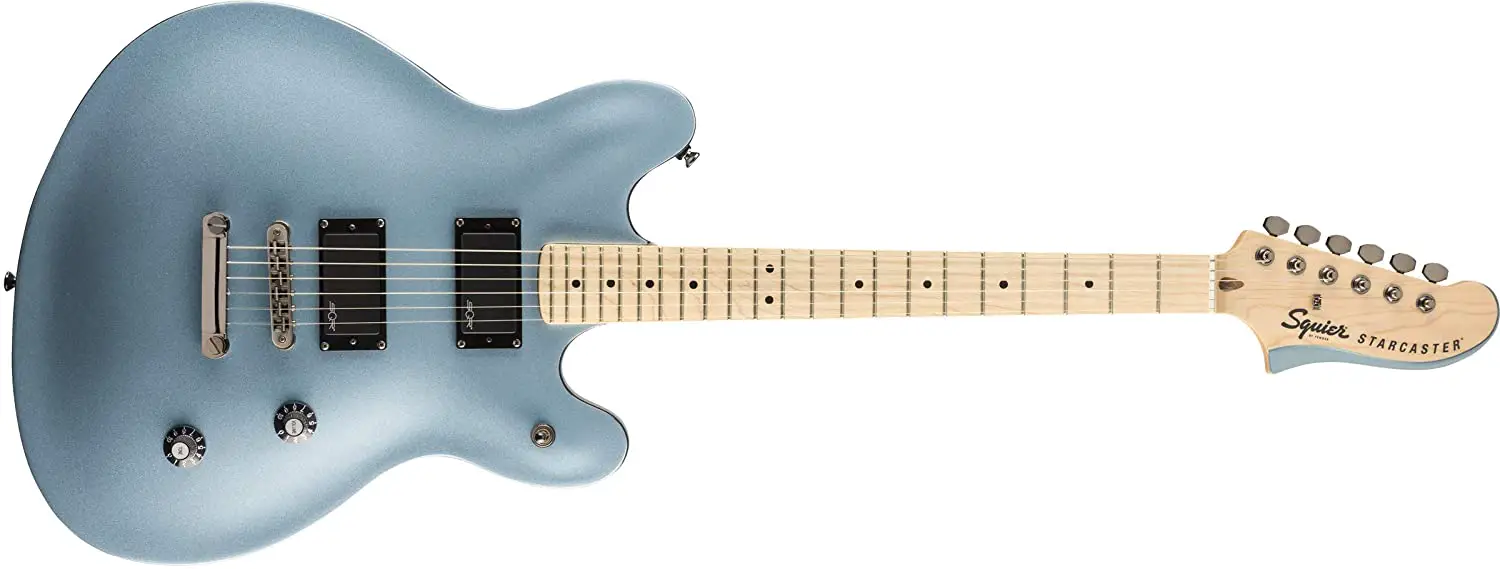 Melhor guitarra de corpo semi-oco para rock - Squier Contemporary Active Starcaster