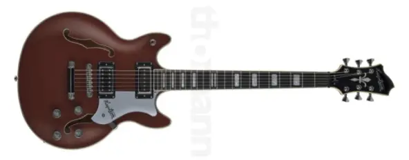 Yakanakisa P90 semi hollow muviri gitare & yakanakira simbi: Hagstrom Alvar LTD DBM