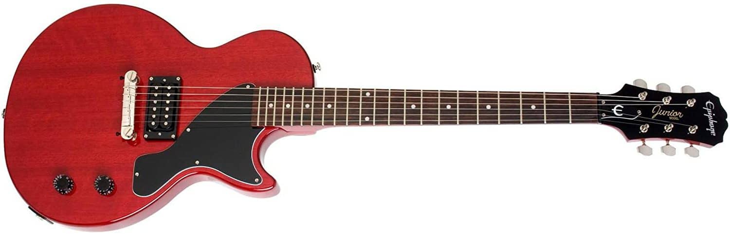 Epiphone Les Paul Junior Giotár Leictreach, Cherry