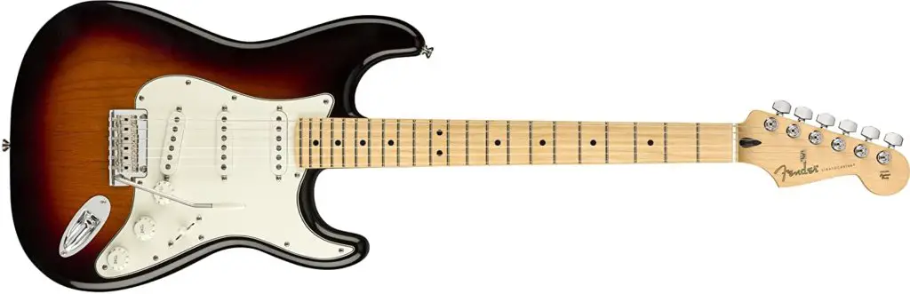 Fender stratocaster electric guitar body shape