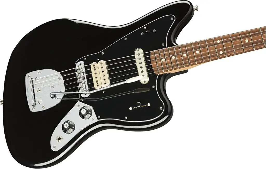 The Fender Jaguar is an electric guitar that’s based on the shape of a jaguar