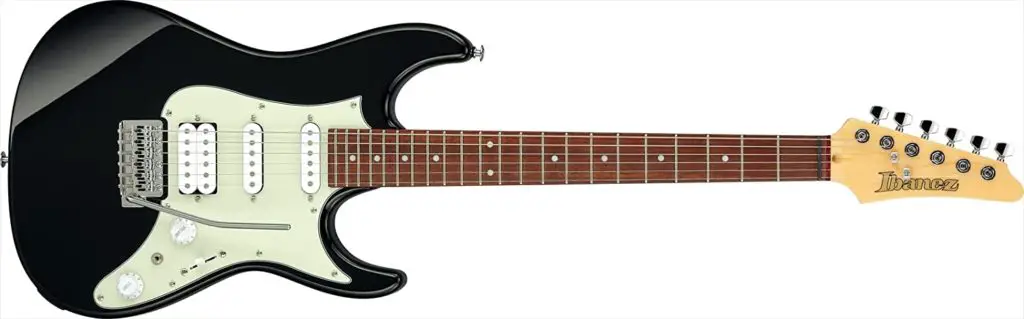Best gig stratocaster guitar- Ibanez AZES40 Standard Black fiull